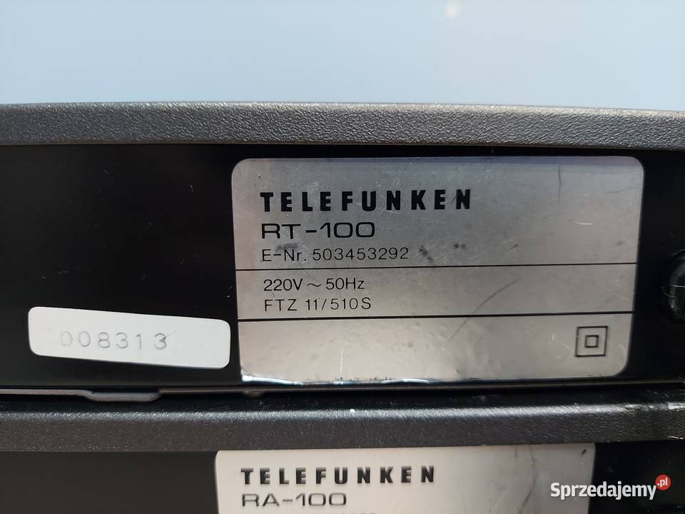 TELEFUNKEN Amplifier RA100 and TELEFUNKEN RT100 sprzedam