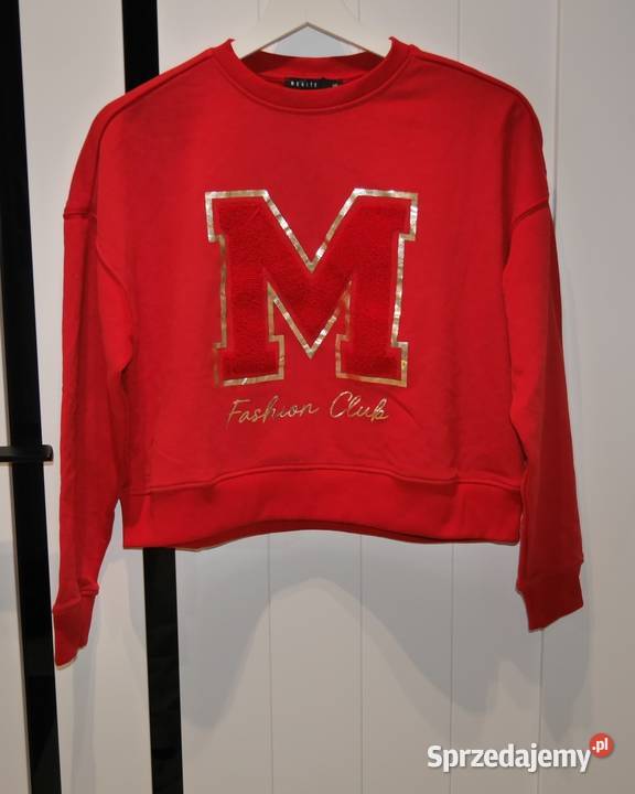 Mohito piękna krótka czerwona bluza 34 XS Wrocław sprzedam