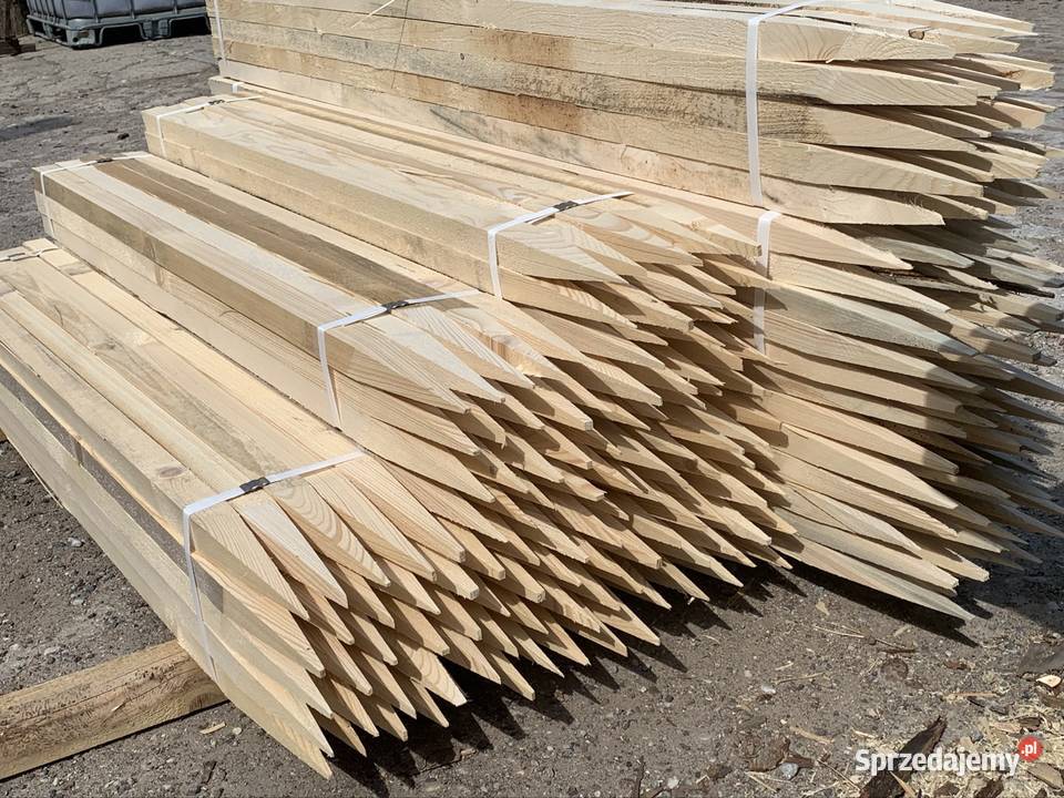 Paliki drewniane na pomidory 3x3 5x5 kołki Dryga