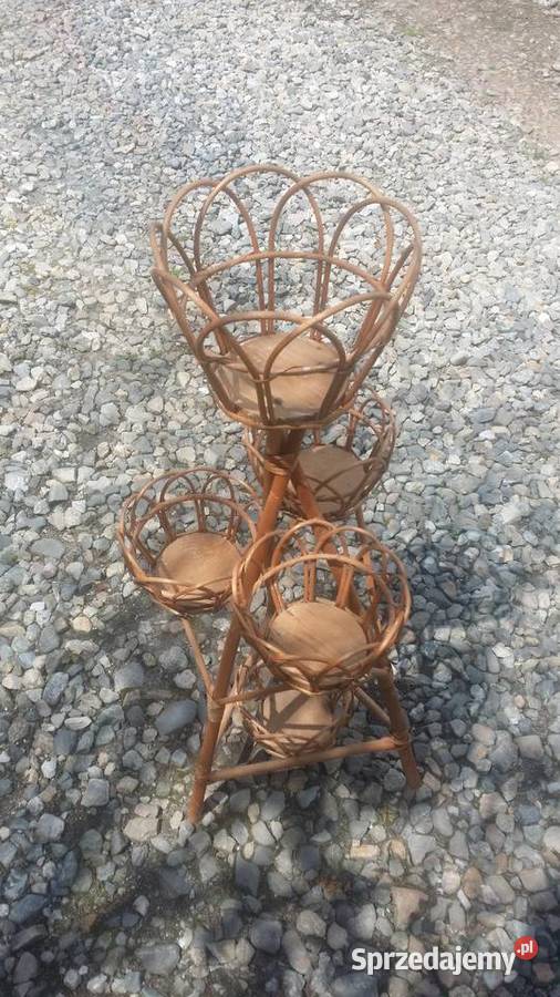 Kwietnik drewniany na 4 doniczki Nysa