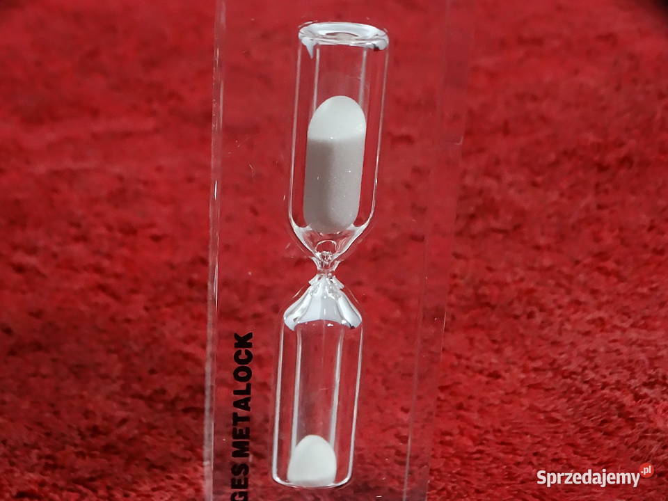 Vintage Klepsydra Grnges Metalock Design PRL Biłgoraj