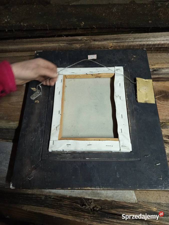 Stary obraz na szczęście bogactwo z żydem Kielce