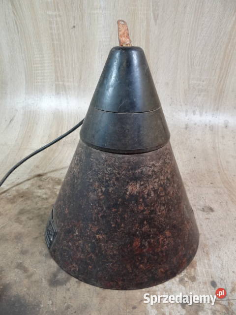 lampa wisząca Industrial loft fabryczna org DDR Żary