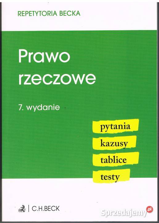 Prawo rzeczowe Książki naukowe i popularnonaukowe pomorskie Rumia sprzedam