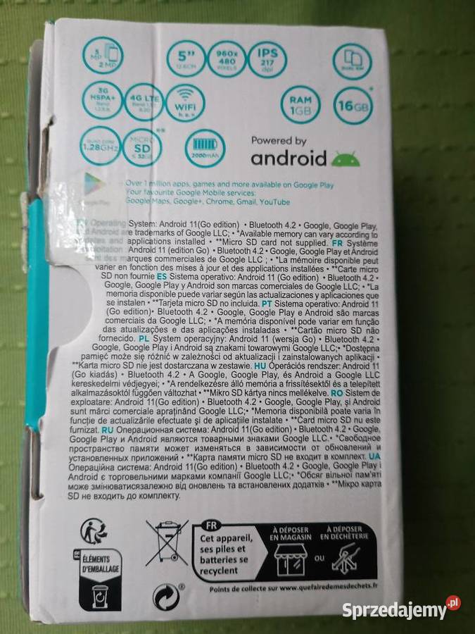 Smartfon na dwie kary SIM 4G LTE