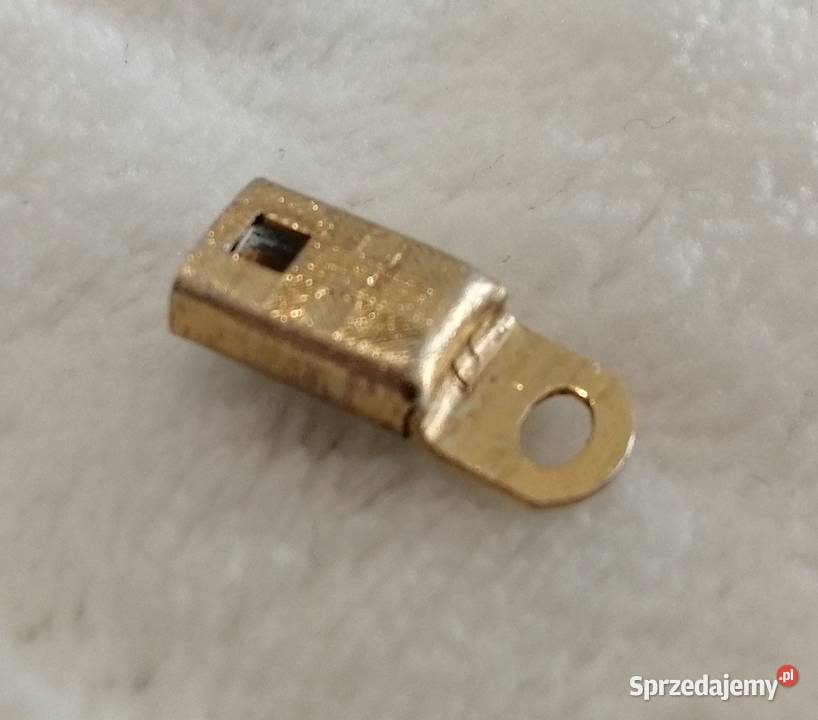 Zapięcie wsuwane do łańcuszka 3x6x145mm złoty Czeladź