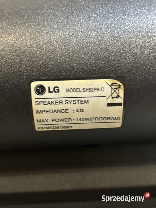 Głośnik centralny LG SH52PHC 140W 4 Strzelno