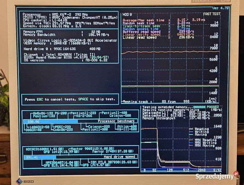 Retro płyta główna QDI P5I430VXLC Explorer IV na Suchy Las sprzedam