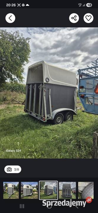 Przyczepa do koni Do przewozu koni Ceków sprzedam