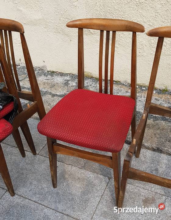 Krzesła polski look z lat 60 tych 6 sztuk Orneta