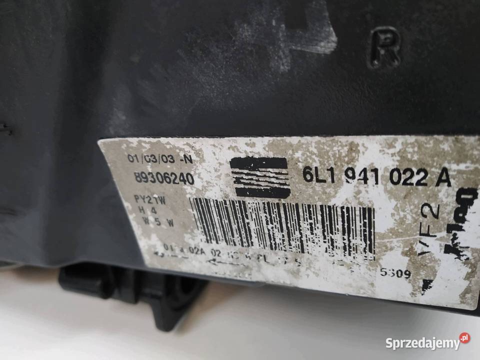 LAMPA PRZÓD PRAWA IBIZA III 6L1941022A Seat
