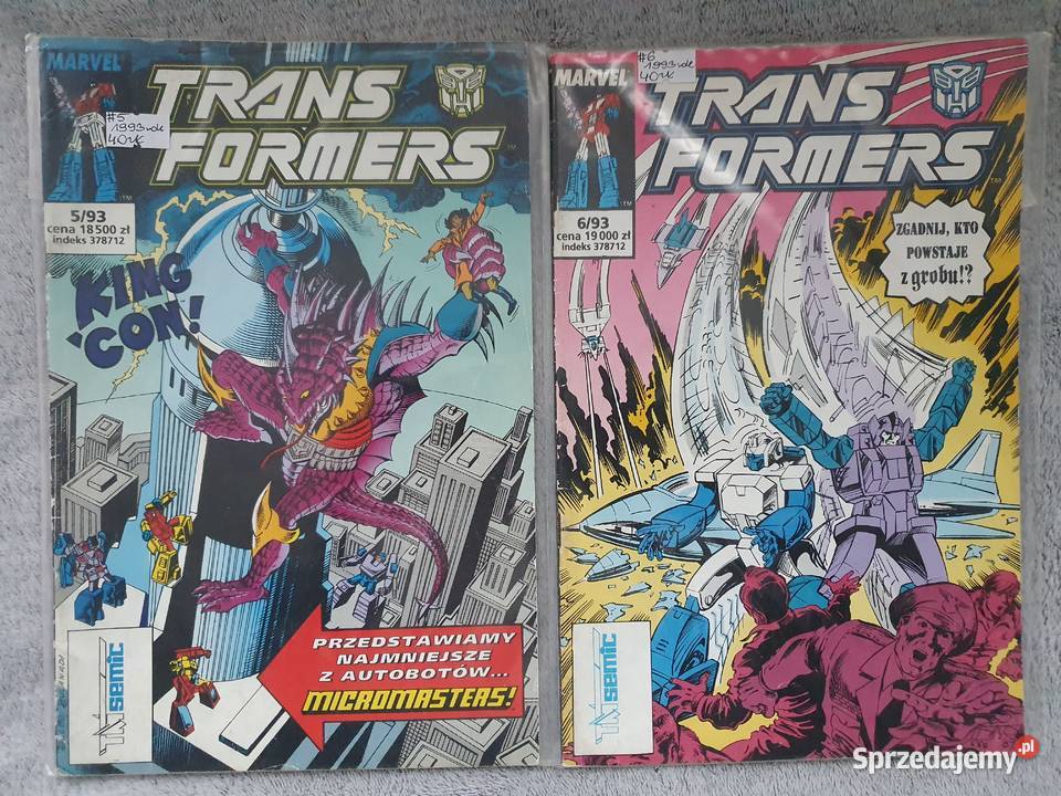 Transformers zestaw 5 komiksów wydawnictwo Gdynia