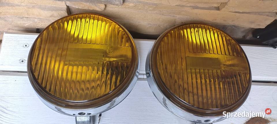 NOWE DUŻE ŻÓŁTE HALOGENY PAL SKODA 120 GLS S100