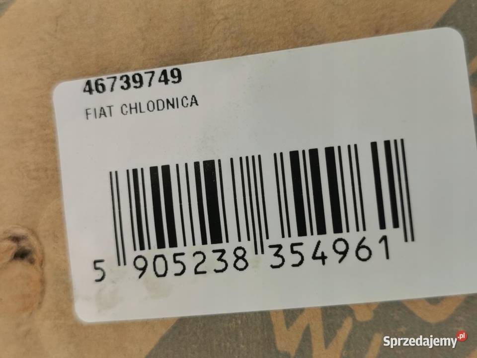 CHŁODNICA WODY FIAT PUNTO 19 D 19992012 46739749 lubelskie