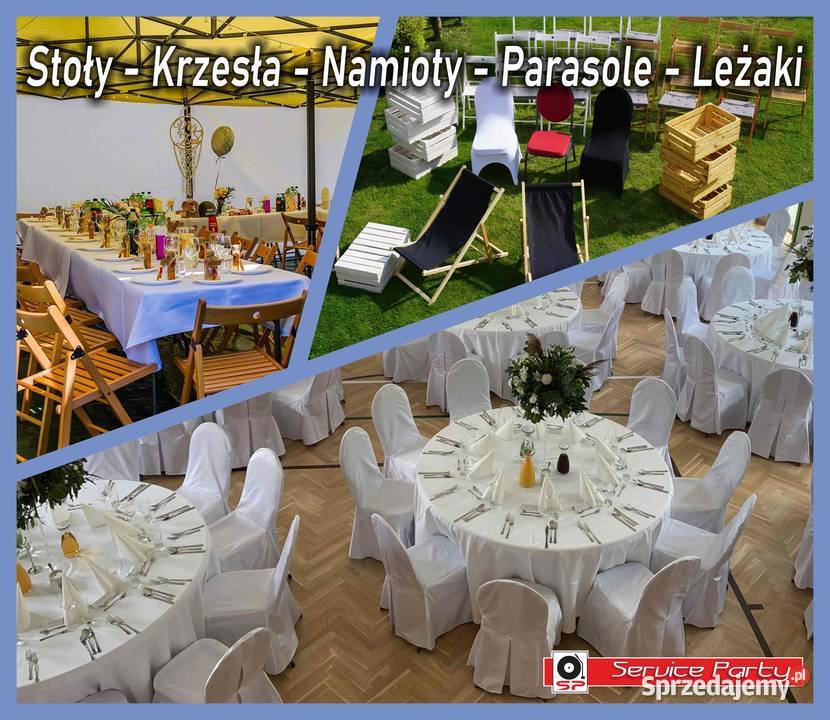 Rollbar wynajem krzesła stoły szatnie mobilne małopolskie Wieliczka