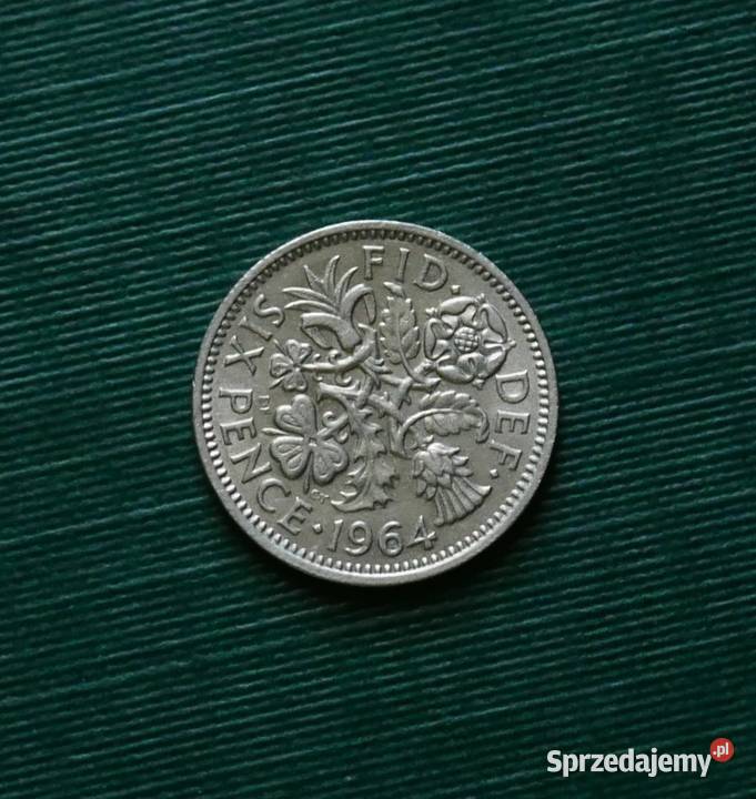 WIELKA BRYTANIA 6 pensów 1964r