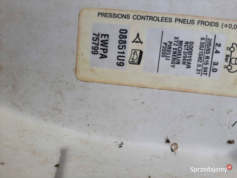 Peugeot 806 Drzwi prawe przednie prawy przód osobowe Ksawerów