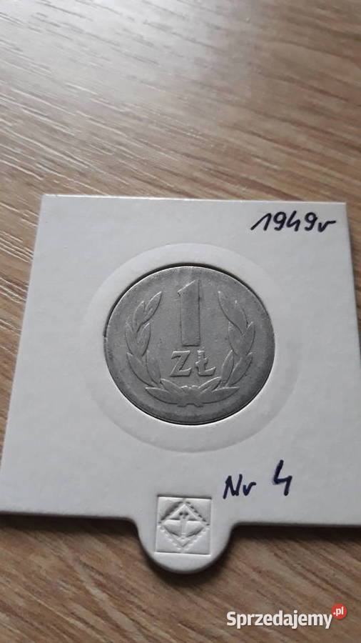 1 złoty 1949 r Aluminium 4 ładna Konin