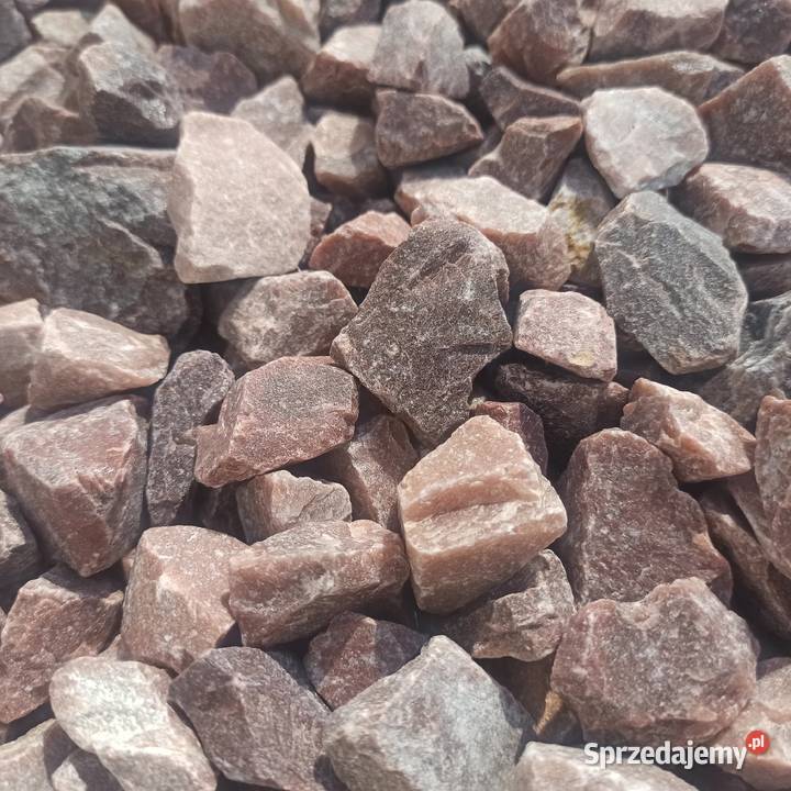 Grys czerwony Kwarcowy kamień czerwony brązowy Andrychów