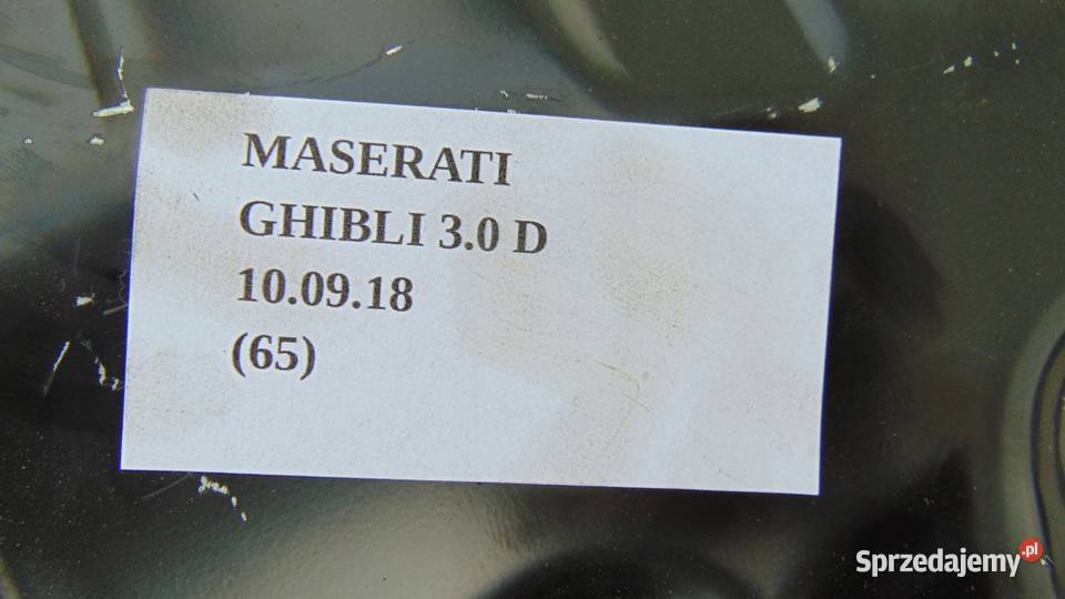 BLACHA MOCOWANIE WSPORNIK MASERATI GHIBLI 30D Nowy Tomyśl