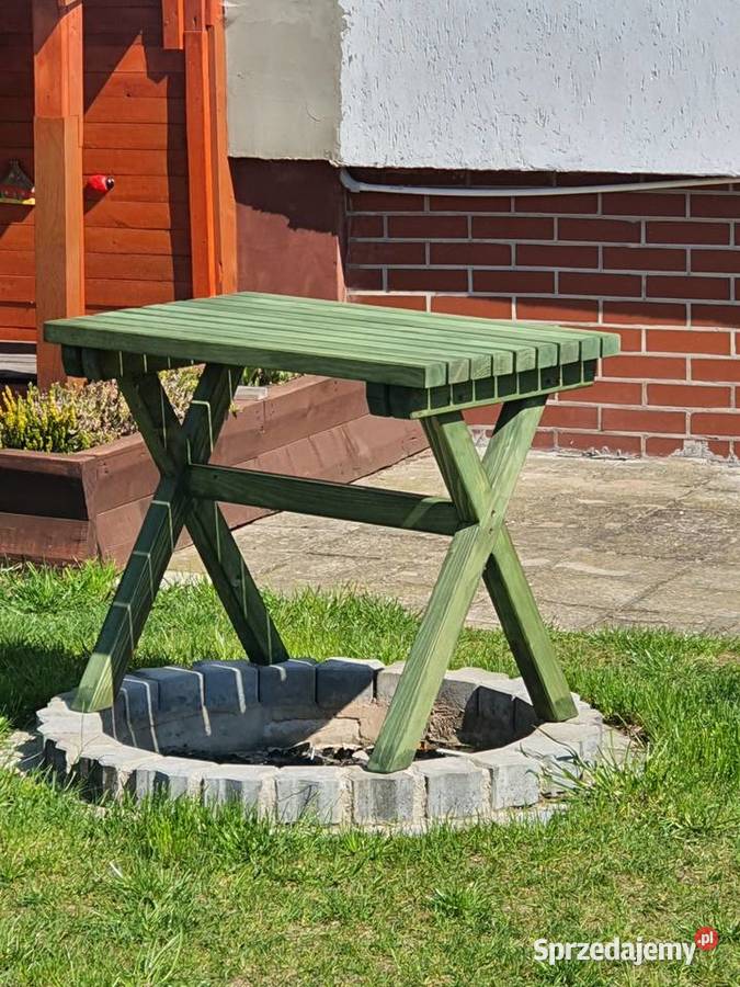 Stół drewniany ogrodowy Wydminy sprzedam