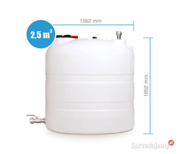 ZBIORNIK NAZIEMNY PEHD NA WODĘ PITNĄ 2500L z śląskie Gliwice