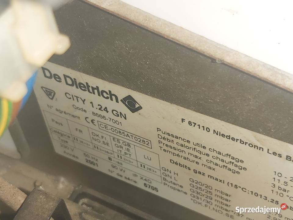 Piec gazowy De Dietrich City124 GN kocioł Niepołomice