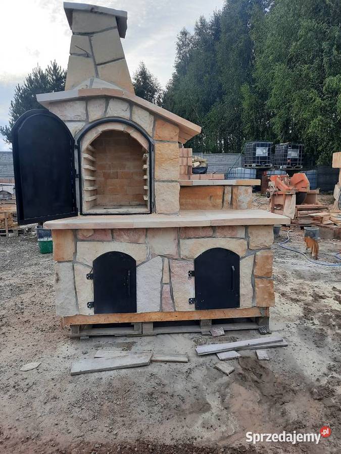 Wędzarnia grill murowany z kamienia Niestachów