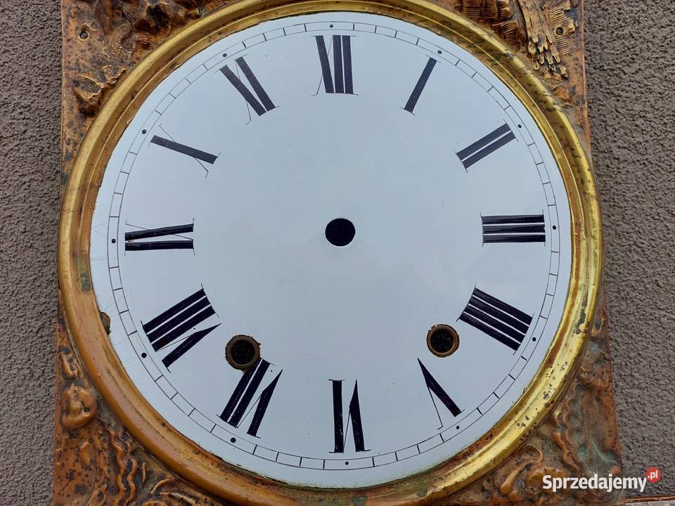 T124 Tarcza starego zegara comtoise otwory Tczew