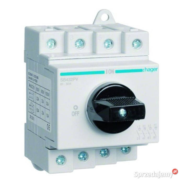 Rozłącznik izolacyjny modułowy PV 4P 32 A 1000 V