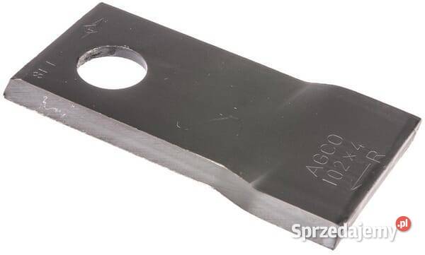 Nożyk kosiarki rotacyjnej prawy 102x48x4 mm małopolskie Kamionna