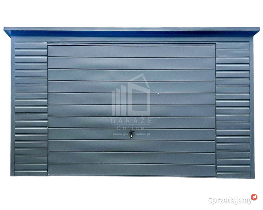 Garaż Blaszany 4x6m Brama Uchylna Drzwi Okno Jastrowie