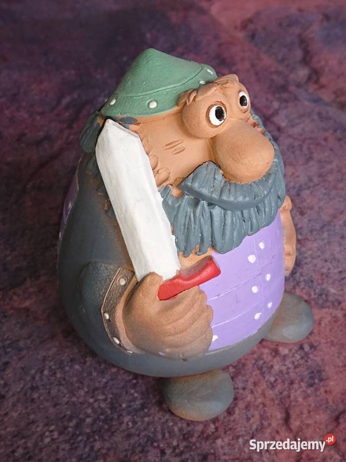 Gliniana skarbonka Hermis rękodzieło souvenir Figurki i rzeźby Warszawa