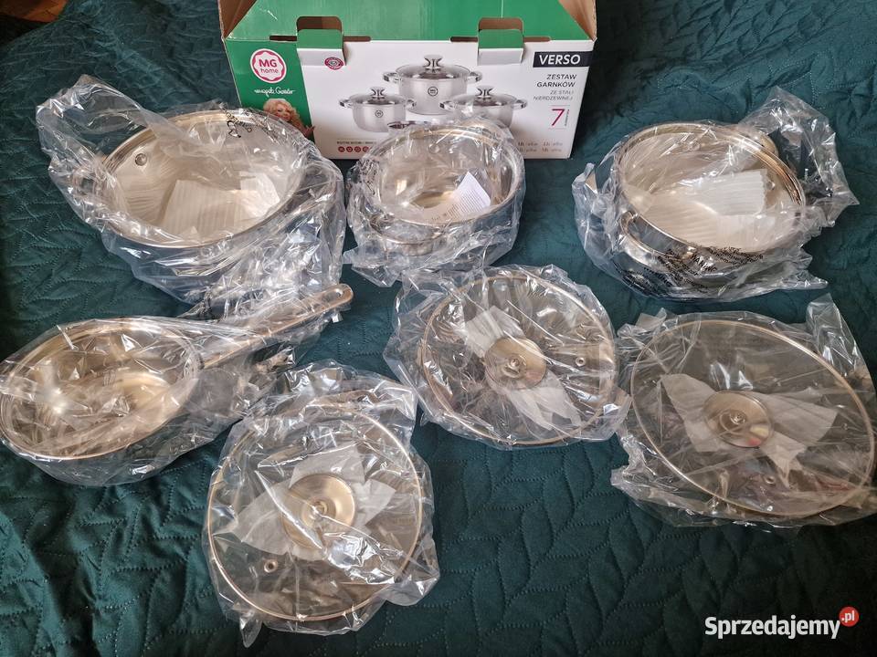 NOWY Zestaw garnków MG Home VERSO 7 elementów Garnki i szybkowary dolnośląskie Wrocław