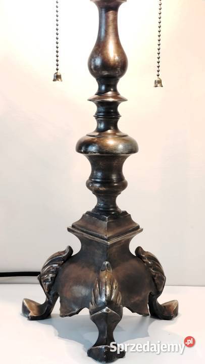 Piękna lampa witrażowa ze szklanych kaboszonów Wysoka