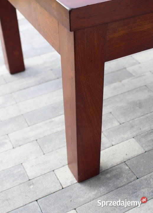 Solidny stolik kawowy lite drewno mahoniowy Nowy Sącz