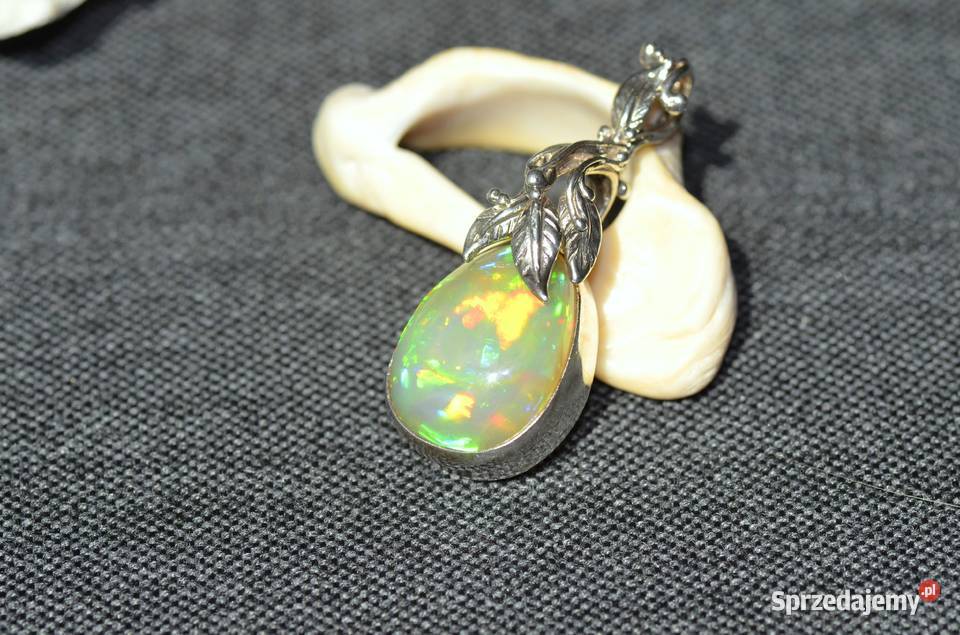 duża zawieszkawisior z nat szlach opalem welo Warszawa