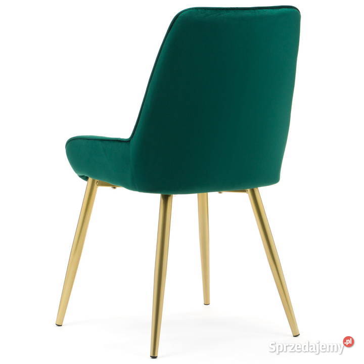 Krzesło Luca Butelkowa Zieleń Złote Nogi Wysyłka Tarchały Małe sprzedam
