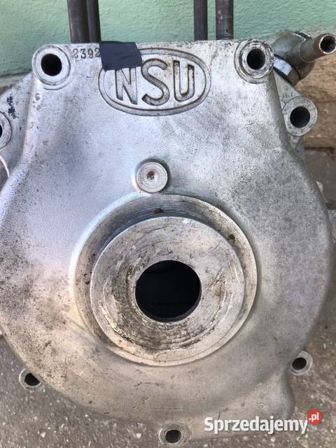 NSU 351 OSL 3 x skrzynia korbowa z pokrywami Części i akcesoria motocyklowe Katarzynki