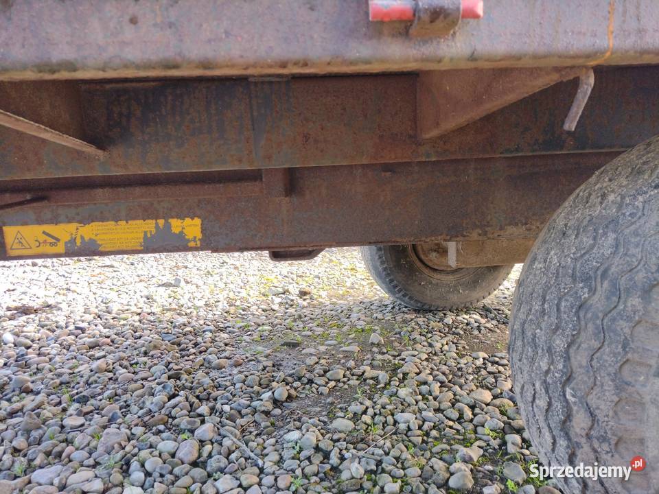 Przyczepa rolnicza 8 ton wywrotka na tył Przyczepy rolnicze kujawsko-pomorskie Sośno