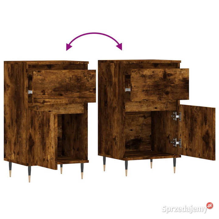 Szafki 2 przydymiony dąb 40x35x70 WM831143 Szafki Warszawa