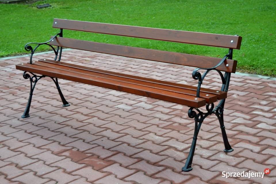 ławka parkowa miejska z podłokietnikiem żeliwna sprzedam