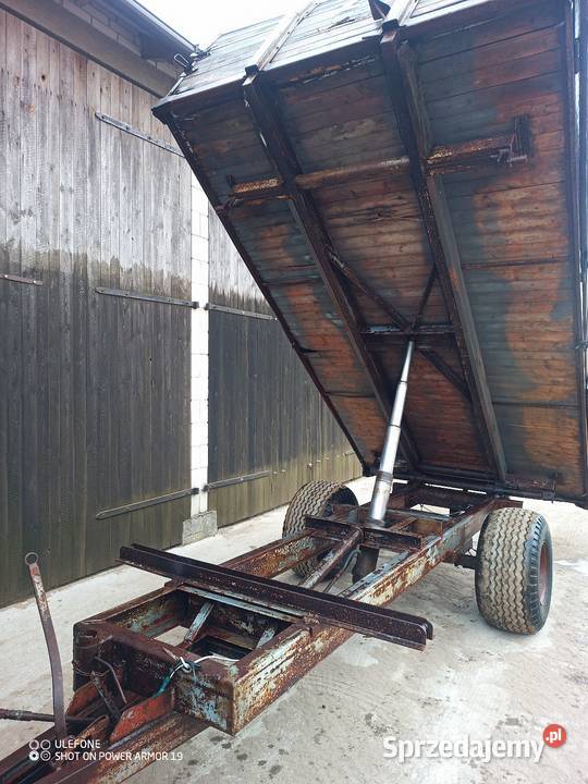 Przyczepa wywrotka 6t na 3 strony z hamulcem