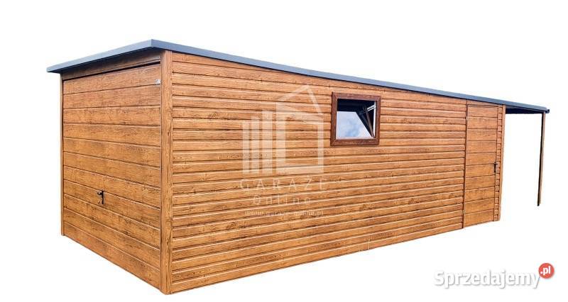 GARAŻ BLASZANY 3m x 6m poziom spad Brama wiata małopolskie Tarnów