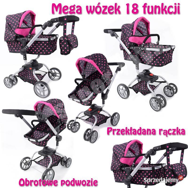MEGA WÓZEK WIELOFUNCYJNY Z OBRACANYM PODWOZIEM Lalki i akcesoria Toruń