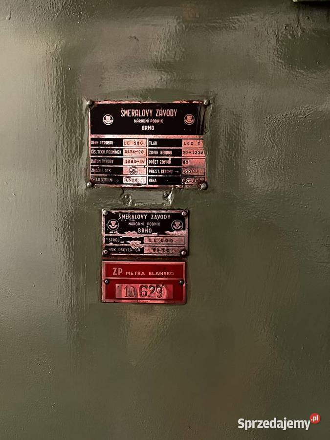 Prasa mimośrodowa SMERAL LE 160T