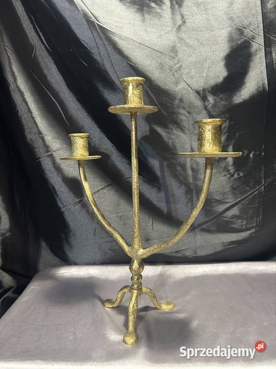 Świecznik mosiądz śląskie Kozy sprzedam