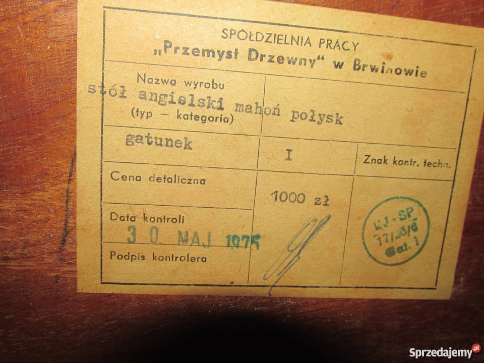 Stół rozkładany PRL Warszawa