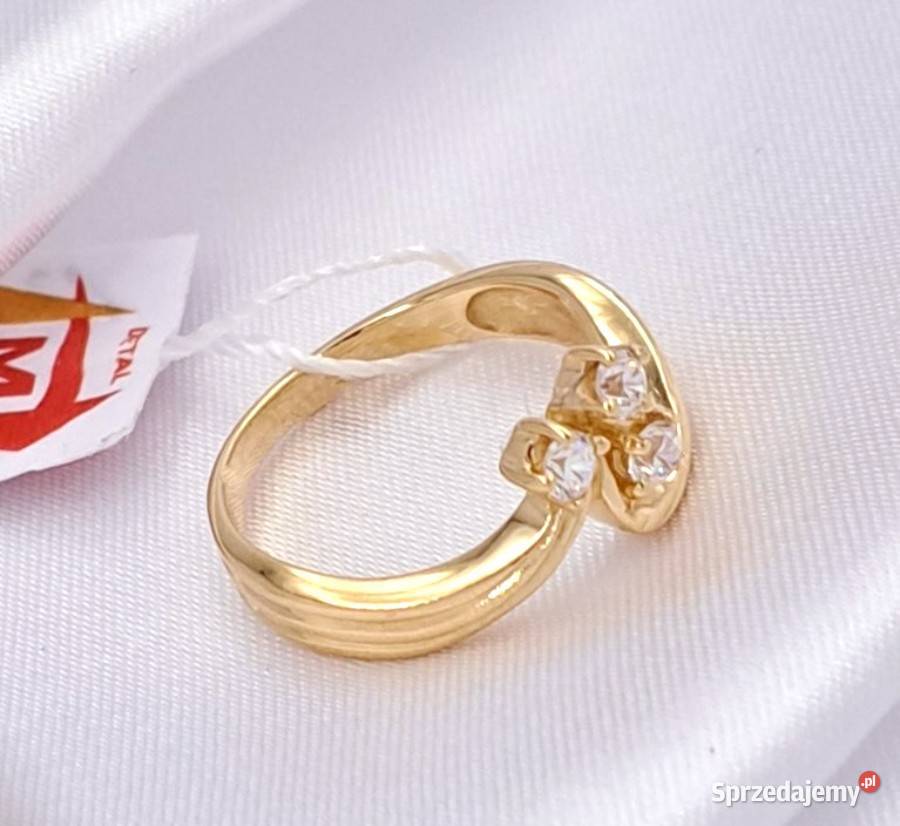 Pierścionek r12 Złoty pr585 Glamour Z726 złote Poznań