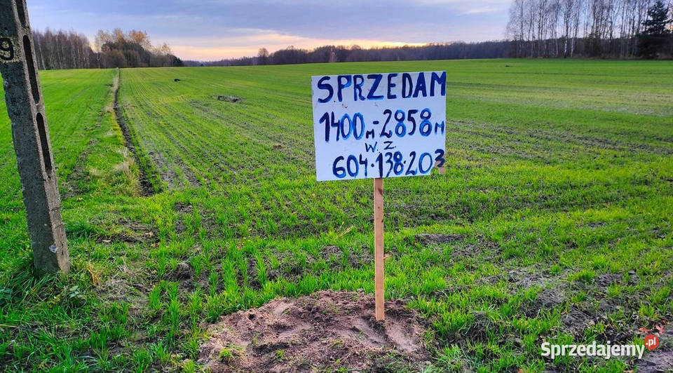 działka budowlana bugaj gmina Żytno powiat